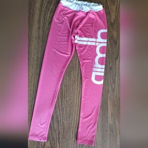 Pink/White "Aimin" Athletic Pants